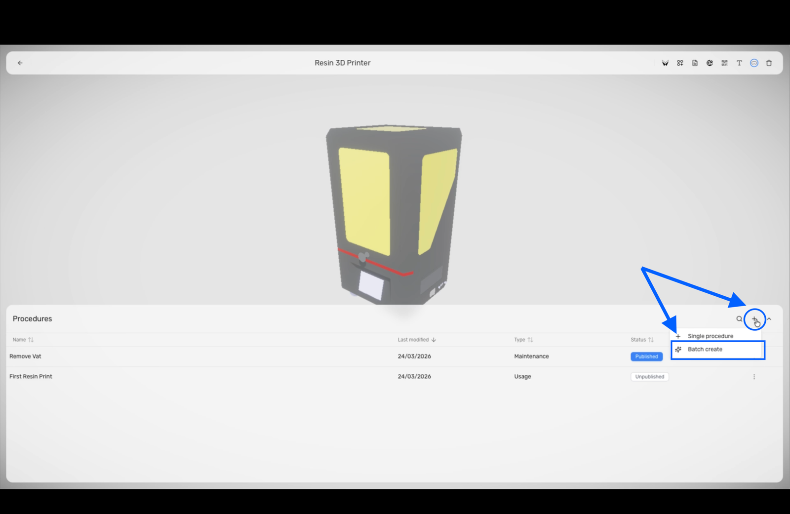 Suggested Procedures dialog